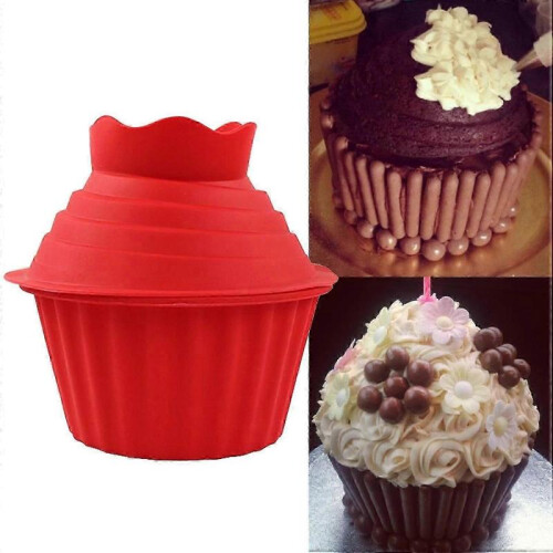 3 Pack Giant Big Silicone Cupcake Cake Mould Top Cupcake Bake Set Baking Mold Cake Bake Tool