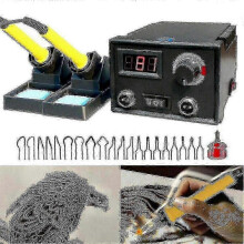 Wood Burner Adjustable Temperature Digital Display Pyrography Dual Pen Burning Machine Gourd Wood Crafts Tool Kit Soldering Iron