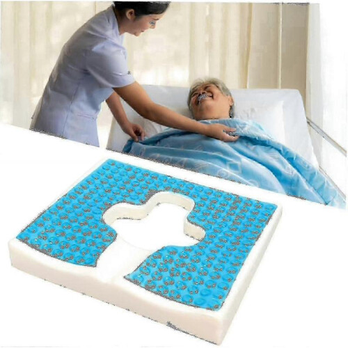 Premium Anti-decubitus Cushion - Bed Sore Relief with T-shaped Opening Triangular Slope Design