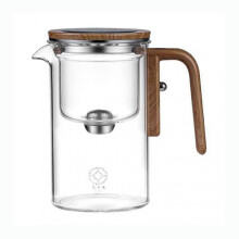 Tea Infuser Pot with Magnetic Filtration - Heat-resistant Glass Teapot Magnetic Infusion Cup Tea Set