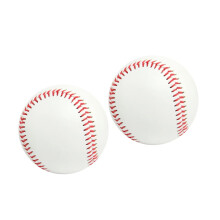 Soft Baseball for Training - 2 Pieces Handmade Soft-Fill Ball for Outdoor Sports, Beginners, White Color