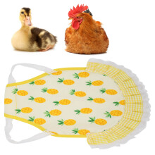 Huhnerriegel mit elastischem Schnürband, Hennen-Schürzenkleid passend für Hühner, Enten und Gänse, Ananas