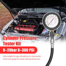 Professional Car Gas Cylinder Pressure Tester Kit 0-20bar 0-300 PSI