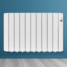 Futura Electric Panel Heater 1800W Oil Filled Radiator Day Timer Wall Mounted Low Energy Retention Digital Thermostat Convector