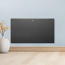 Purus 1200W Grey Wall Mounted Panel Heater | Electric Heater with Thermostat & Setback Timer