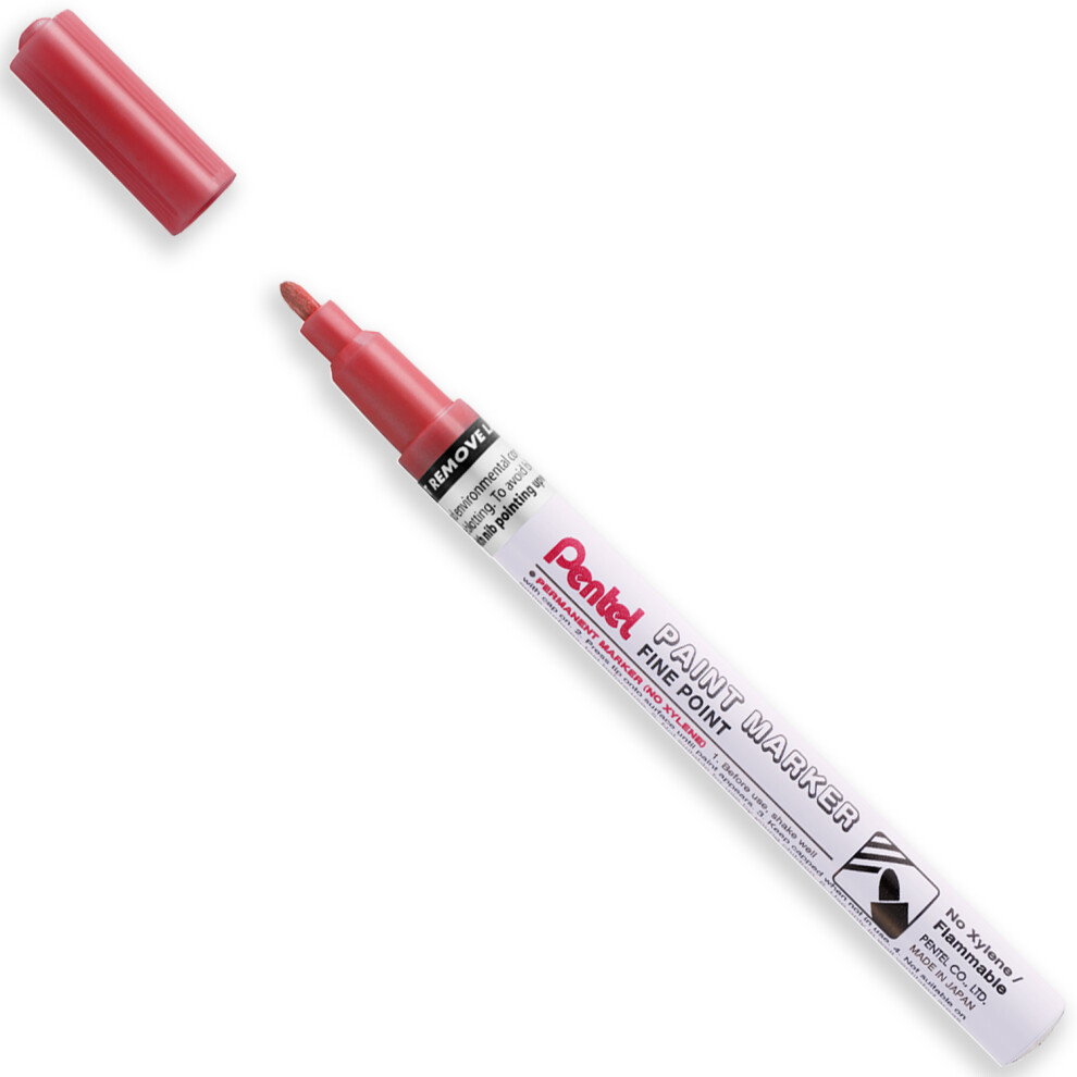 Pentel (Pearl Red) Msp10 Paint Marker Pen - Fine - Single