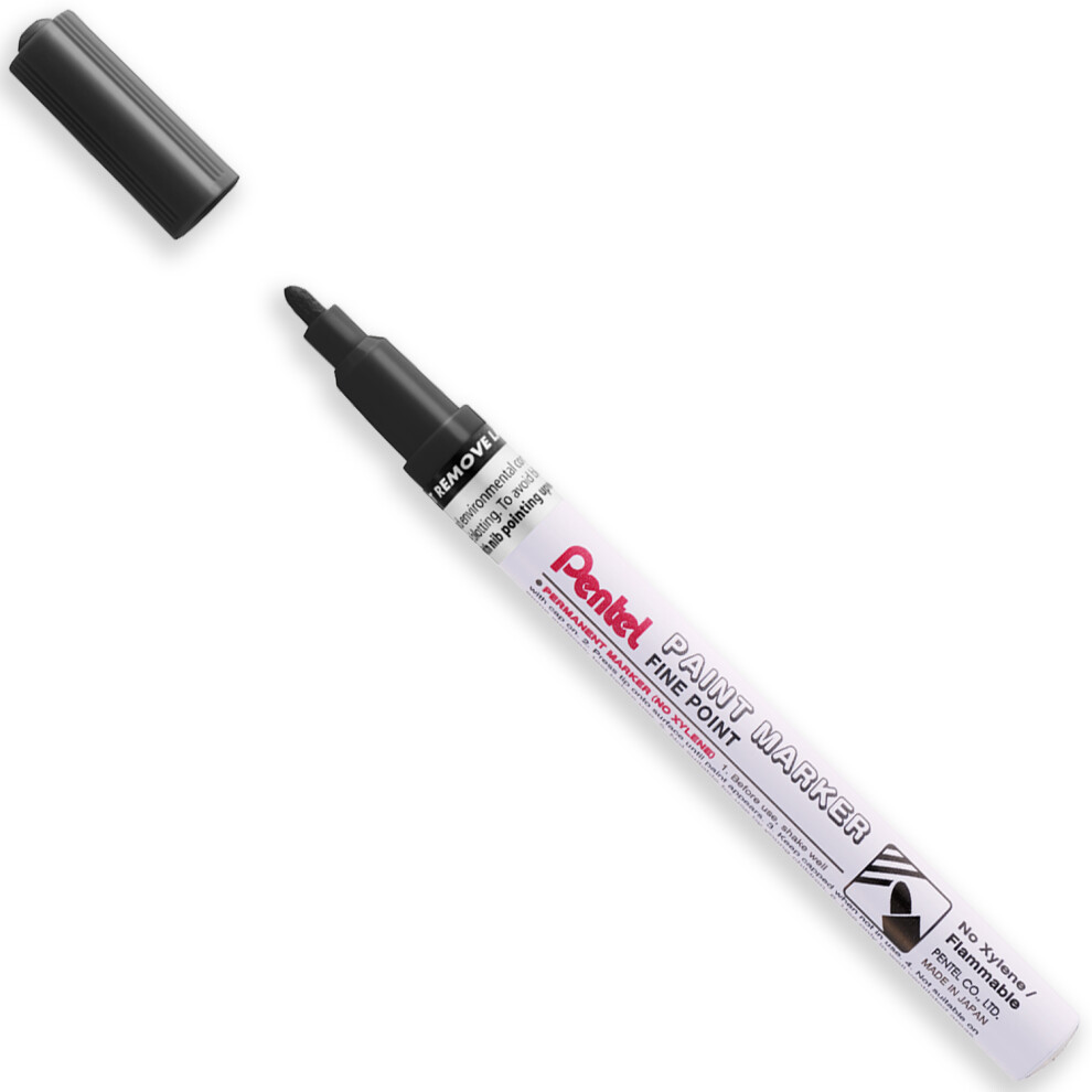Pentel (Black) Msp10 Paint Marker Pen - Fine - Single