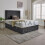 (4ft, 2 Drawers Same Side, Black) Sydney Divan Bed with Memory Mattress & Headboard 3