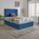 (4ft, 2 Drawers Same Side, Blue) Sydney Divan Bed with Memory Mattress & Headboard 1