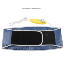 Ceinture abdominale électrique bleue en PVC 107x20x3,5 cm 220 g