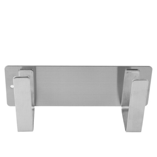Stainless Steel Single Pan Pot Lid Rack Holder for Kitchen Storage Silver 2
