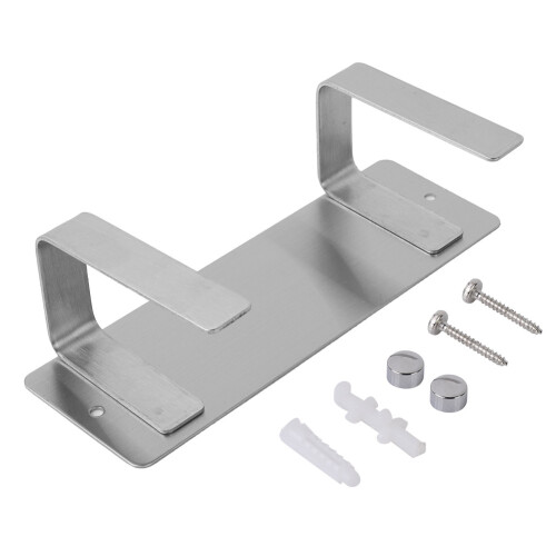 Stainless Steel Single Pan Pot Lid Rack Holder for Kitchen Storage Silver 1