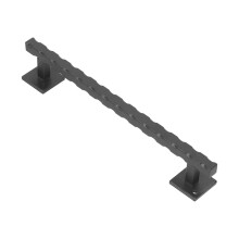 Poignée de grange en acier au carbone noir mat 30,5 5 cm tirage