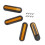 4 pezzi copricerchi riflettenti per M365/PRO/PRO2/1S Rosso 7