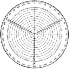 Round Center Finder Compass for Wood Turners Lathe Work Clear Acrylic Drawing Circles Diameter(1pc, Random Color)