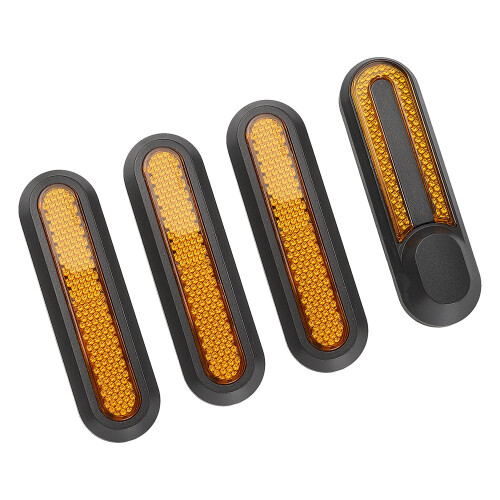 4 pezzi copricerchi riflettenti per M365/PRO/PRO2/1S Rosso 2