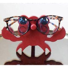 Christmas Decoration Animal Solid Wood Glasses Holder Christmas Creative Decoration Gift Crab