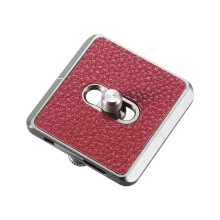 Piastra a sgancio rapido da 38 mm 38x38x5 mm 1/4 di pollice grigio-rosso
