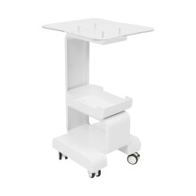 3 Tiers Beauty Salon Trolley Storage Rolling Trolley Cart with Basket