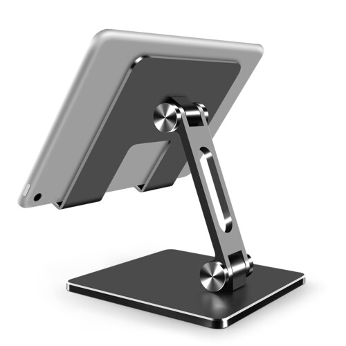 Support de tablette en aluminium à 180, gris, dépliable à 13,4 cm 2