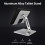 Support de tablette en aluminium à 180, gris, dépliable à 13,4 cm 8