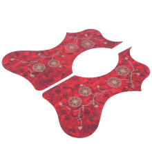 2 Stück Gitarrenschutz Pflaster Plastik Pickguard Plattensatz Zubehör Ersatz für Akustikrot