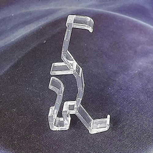 Window Blinds Hidden Clip Clear Plastic for Horizontal Blinds Valance  In Width Retainer Holder(60pcs) -T 2