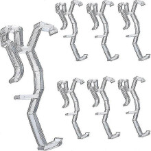 Window Blinds Hidden Clip Clear Plastic for Horizontal Blinds Valance  In Width Retainer Holder(60pcs) -T