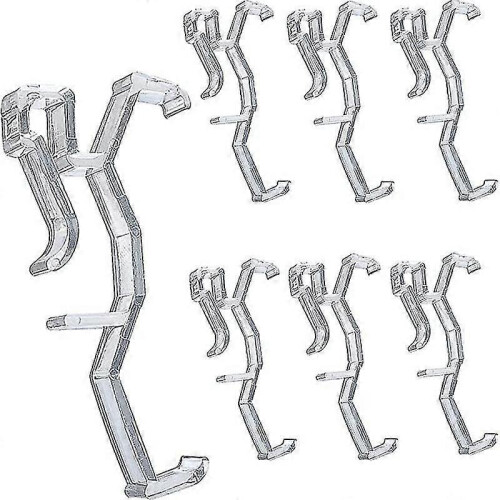 Window Blinds Hidden Clip Clear Plastic for Horizontal Blinds Valance  In Width Retainer Holder(60pcs) -T