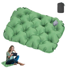 Inflatable Outdoor Seat Cushion, Compact Waterproof Travel Cushion, Lightweight Folding Air Pad for Camping