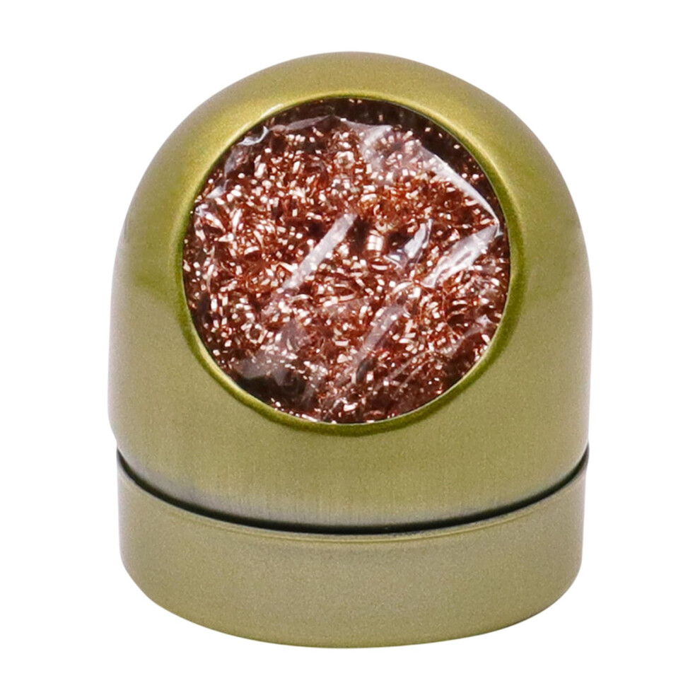 Soldering Tip Cleaner Brass Wire Type Stand With Shell Holder For Soldering Iron Tip Maintenance Gold Finish 6482260774466