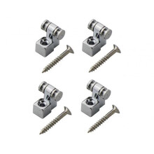 Roller Guitar String Tree Guides Retainers with Mounting Screws Guitar Accessories for Electric Guitar(4pcs, Silver) -T