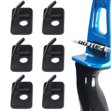 Arrow Rests Set of 6 Black Plastic Right Handed Archery Accessories for Compound Bows and Recurve Bows