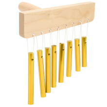8Tone Klangersonnen SingleRow Röhren Kinderpercussioninstrumente Orff Vorschultaschen mit Hammer (Gold)