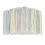 Plastic Straws Multicolor Striped Bed Disposable Strawsa (100pcs) 1