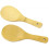 2pcs Bamboo Rice Scoops Paddles for Kitchen (20cm) -T 1
