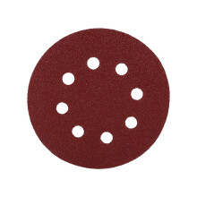 125 Mm Red Ding Discs with 8 Holes, 100# Grit, 60-Day Durability for Polishing Pads and Buffing Wheels