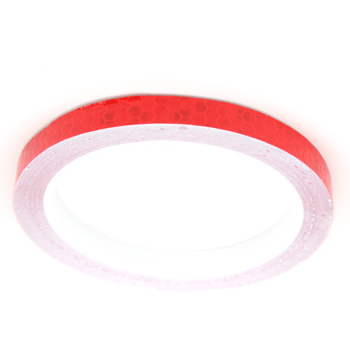 Ruban hexagonal réfléchissant rouge 8 m étanche lumineux 2