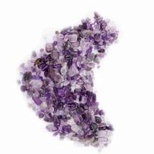 Scaglie di quarzo cristallino lucide 100 g viola irregolari