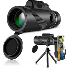 Monocular 80x100 High Power Hd Monocular Starscope Monocular with Smartphone Holder And Waterproof Tripod for Bird Watching, Hunting, Travel, Camping