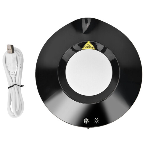 Sottobicchiere USB Power 5-8W 15,0 x 15,0 x 5,0 cm Nero 2