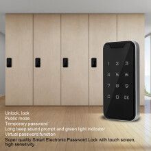 SA-Lock Serrure intelligente pour tiroir d'armoire couleur zinc 4xAA