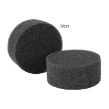 50 pièces d'éponges hydroponiques pour semis 45x20mm noir
