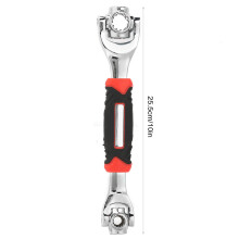 Set di chiavi a bussola 8-in-1 con alloggiamento a 360 cromato, 10 pollici
