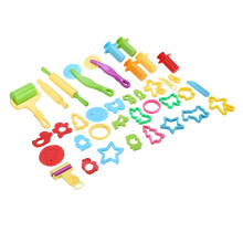 Set da 38 pezzi: attrezzi per pasta modellante colorata fai-da-te e stampi in plastica