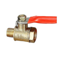Brass Small Ball Valve 1/8 Inch Female/male Thread Brass Valve Connector Joint Copper Pipe Fitting