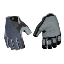 Half Finger Mittens Gloves for Outdoor Climbing and Fitness Activities, Grey Sports Accessories for Hiking and Exercise