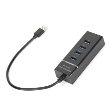 USB 3.0 HUB 4 Ports Hochgeschwindigkeit Slim Leichtgewicht Hot-Plug USB-Verteiler für Windows / OS X / Linux