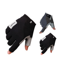 Half Finger Climbing Gloves for Hiking and Fitness | Grey Sports Accessories | Durable Outdoor Mittens for Men and Women