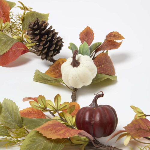 Homescapes Artificial Colourful Pumpkin Autumn Garland, 150 cm 1
